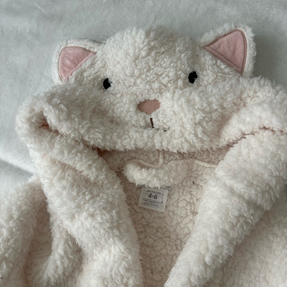 Pottery Barn Kids Fluffy White Jacket